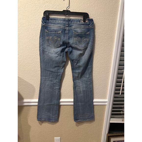 Women’s BeRock for Express Barely Boot Jeans Size 8 Short - Picture 3 of 4